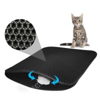 Amazon hot selling Non Slip Litter Lock Mat Disposable Pet Cat Litter Trapping Mat