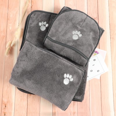 Super Soft Quick Drying Microfibre Dog Pet Bath Towel Set